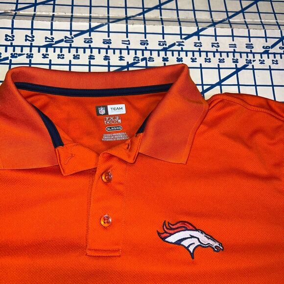 Denver Broncos Polo Shirt Size XL TX3 Cool Short Sleeve NFL Team Apperal Shirt - Picture 6 of 10